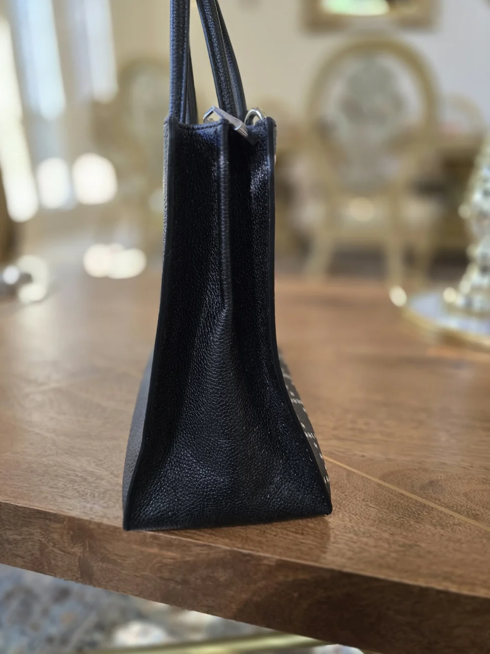 Michael Kors Black Studded Tote Bag